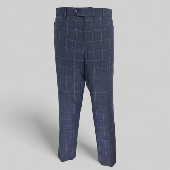 John W. Nordstrom JWN Wool Cashmere Blend Flat Front Dress Pants W36xL30.75 - Picture 2 of 14